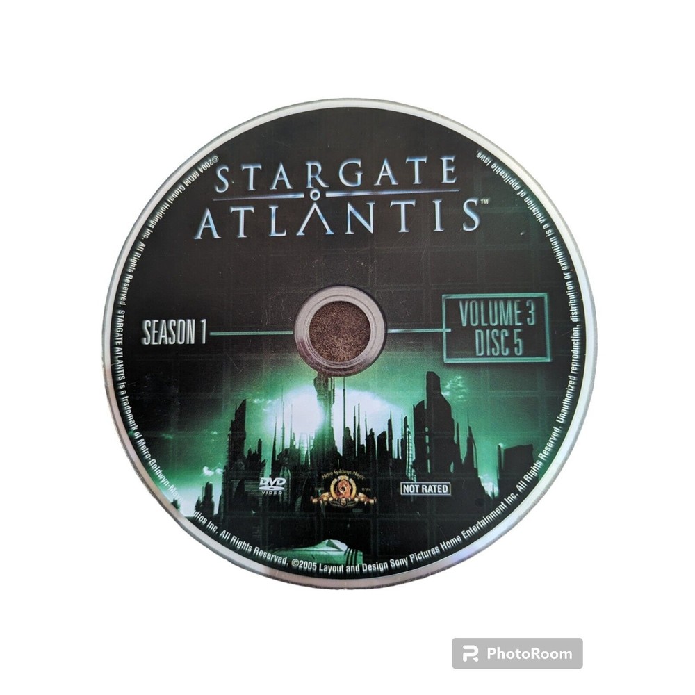 Stargate Atlantis Season 1 Volume 3 Disc 5 Replacement Disc Only MGM 2004 DVD